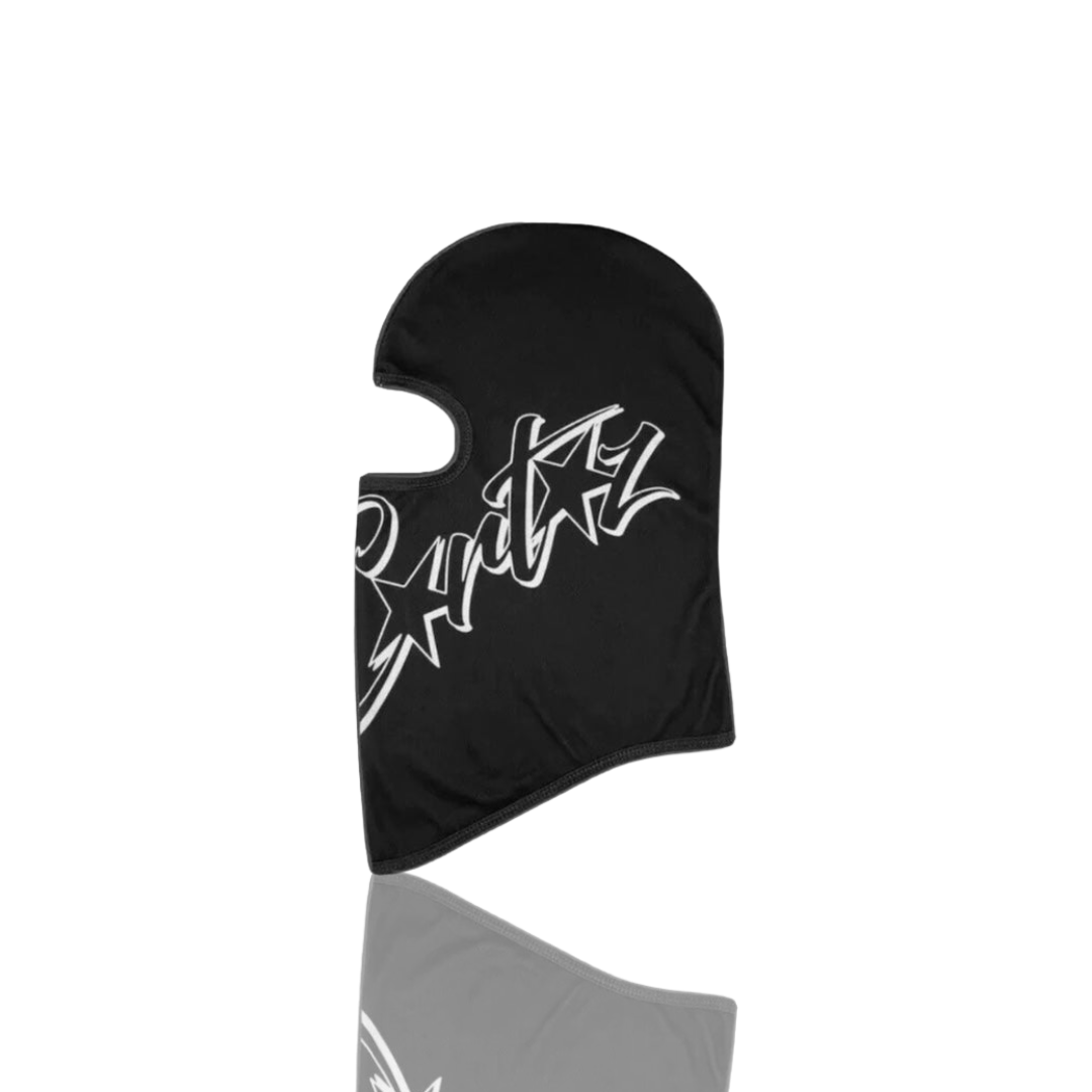 Corteiz BLACK & WHITE RTW 4 STARZ SKI MASK BALACLAVA