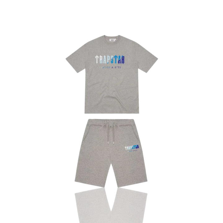 Trapstar Grey Ice Flavours 2.0 Chenille Decoded Short Set