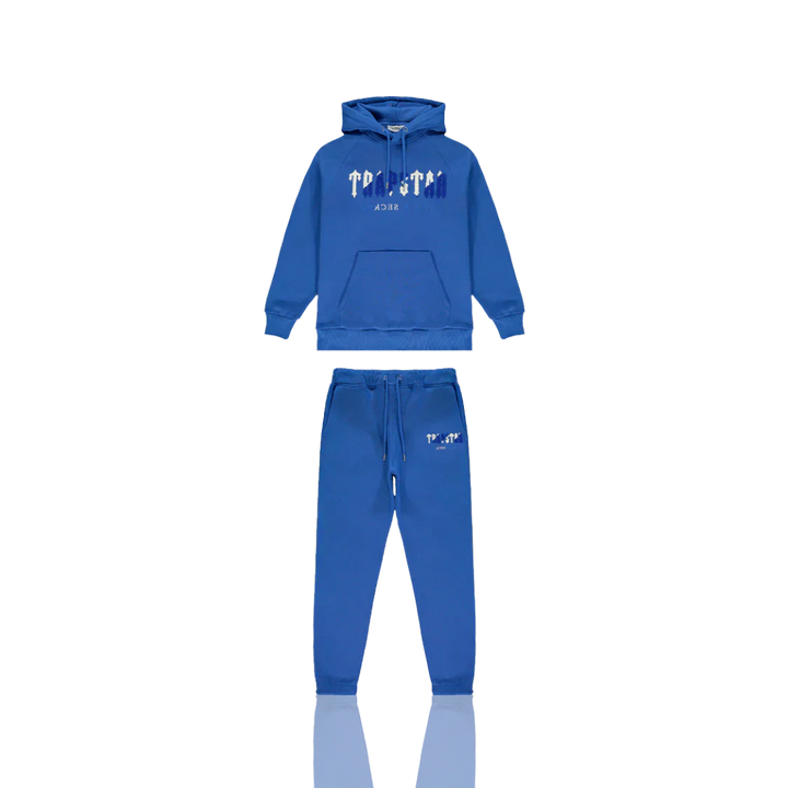 Trapstar Dazzling Blue Chenille Decoded Hooded Tracksuit