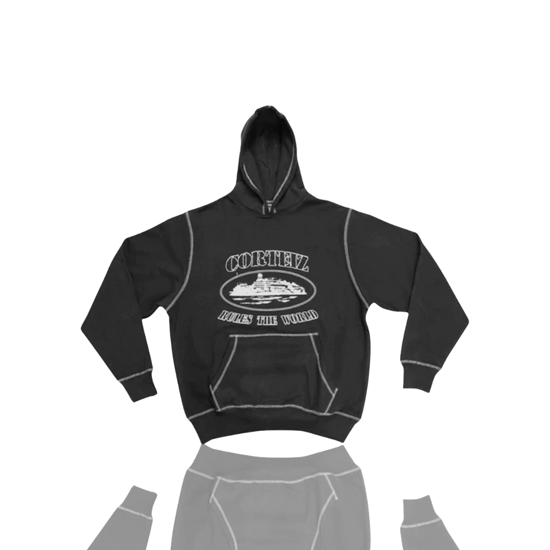 Corteiz BLACK & WHITE RTW SUPERIOR HOODIE