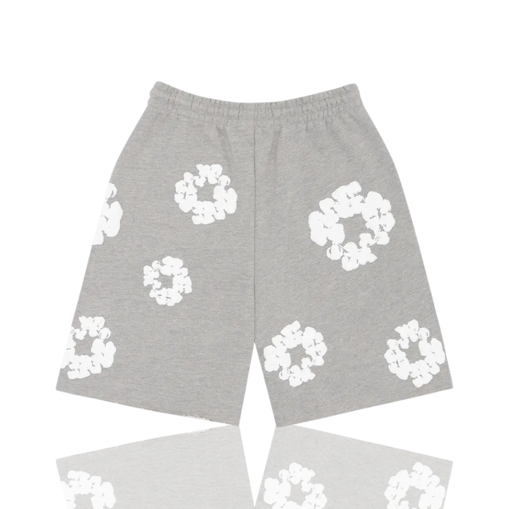 Denim Tears Grey ‘The Cotton Wreath’ Shorts