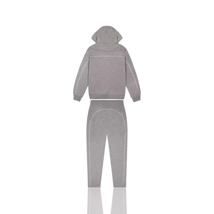 Trapstar Grey & Sea Blue Arch Chenille Hooded Tracksuit
