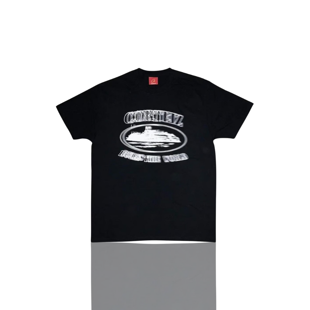 Corteiz BLACK & WHITE ALCATRAZ BLUR T SHIRT