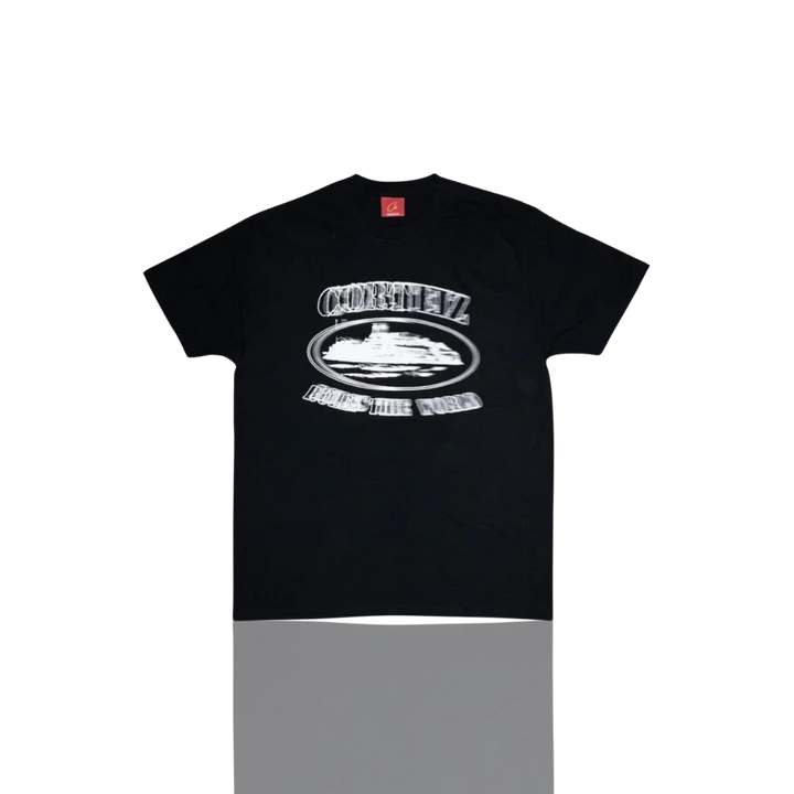 Corteiz BLACK & WHITE ALCATRAZ BLUR T SHIRT