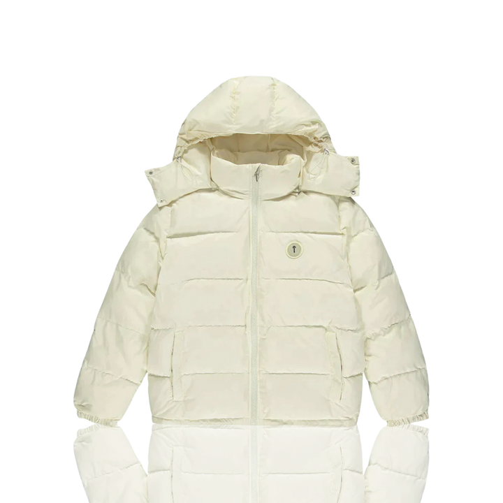 Trapstar Cream Irongate Hooded Puffer
