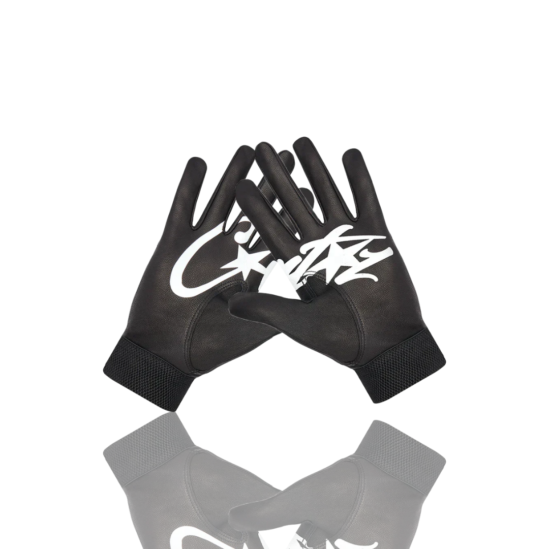 Corteiz BLACK LEATHER GLOVES