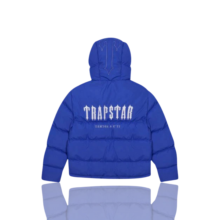 Trapstar DAZZLING BLUE 2.0 DECODED HOODED PUFFER JACKET