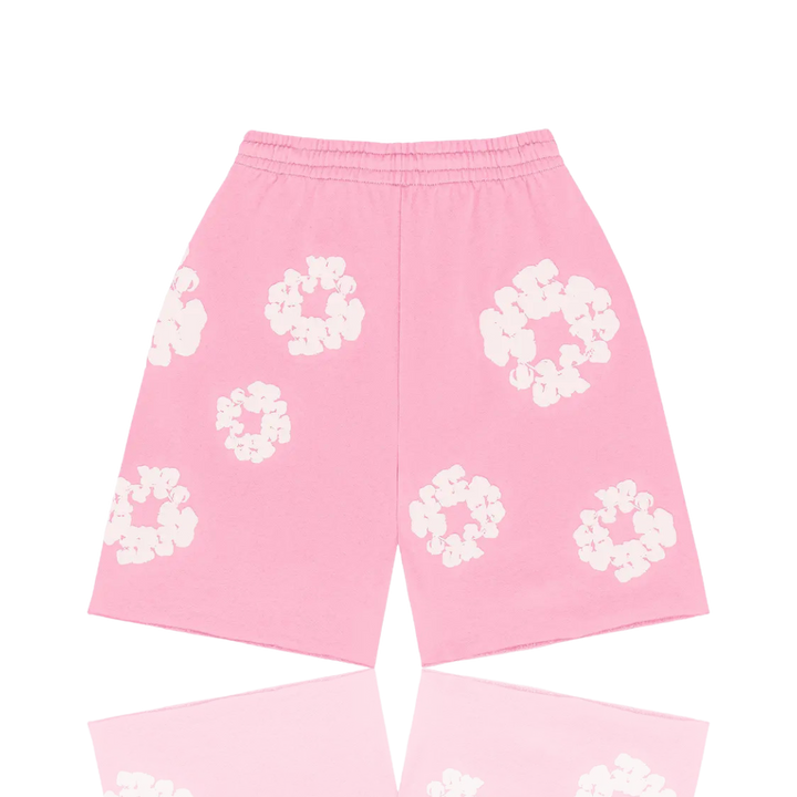 Denim Tears Pink ‘The Cotton Wreath’ Shorts