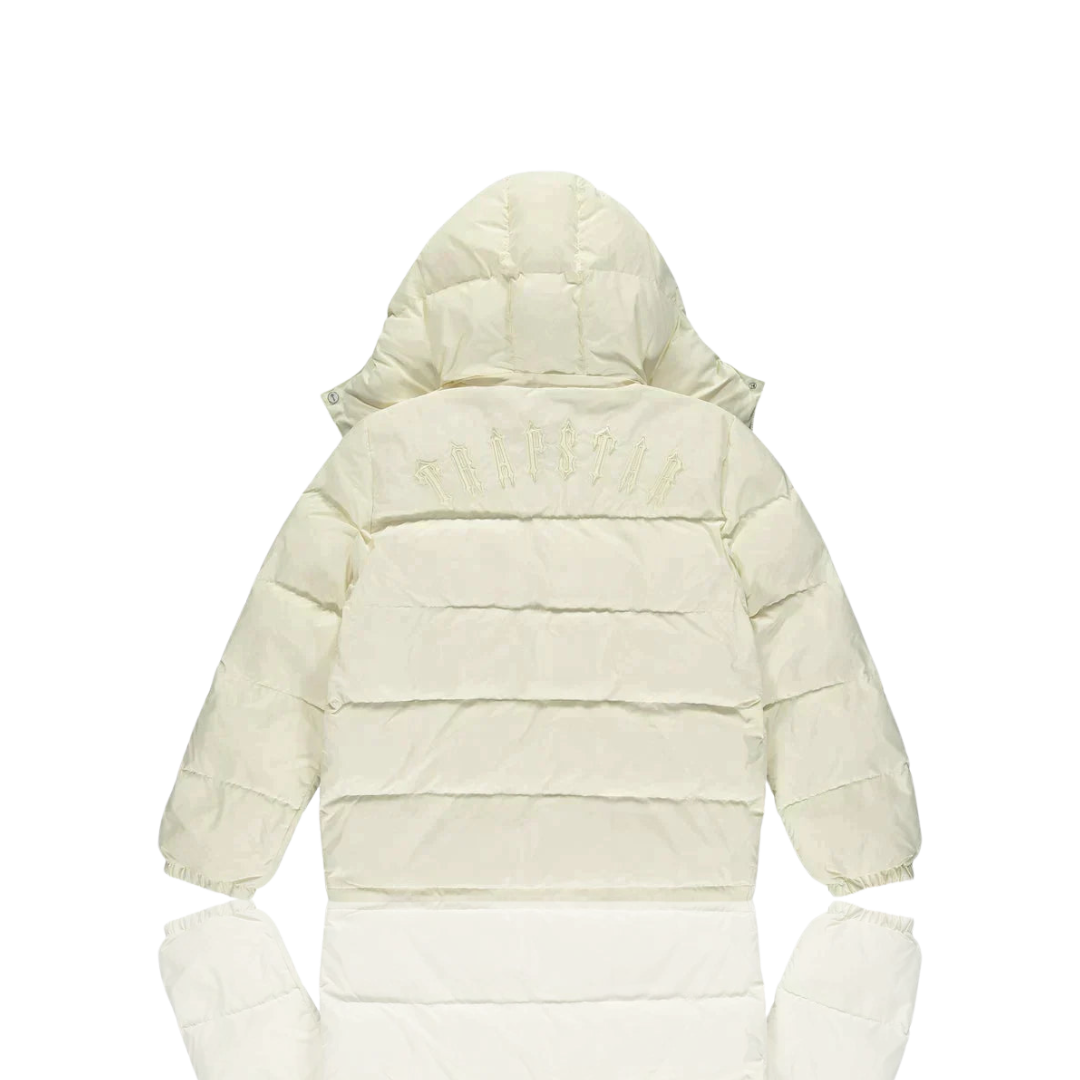 Trapstar Cream Irongate Hooded Puffer