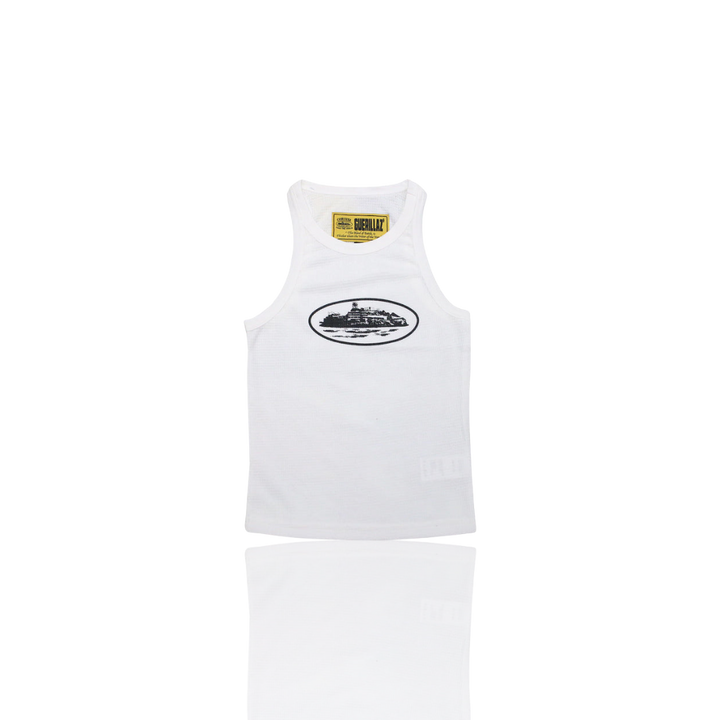 Corteiz WHITE & BLACK WOMENS ACLATRAZ GUERILLAZ VEST