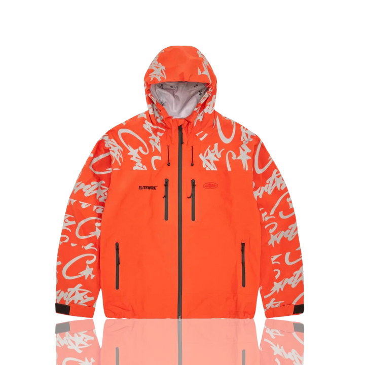 Corteiz Orange Elitework Shell Jacket