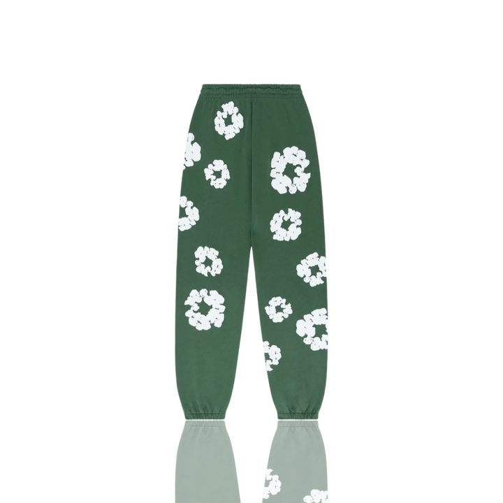 Denim Tears Green ‘The Cotton Wreath’ Sweatpants