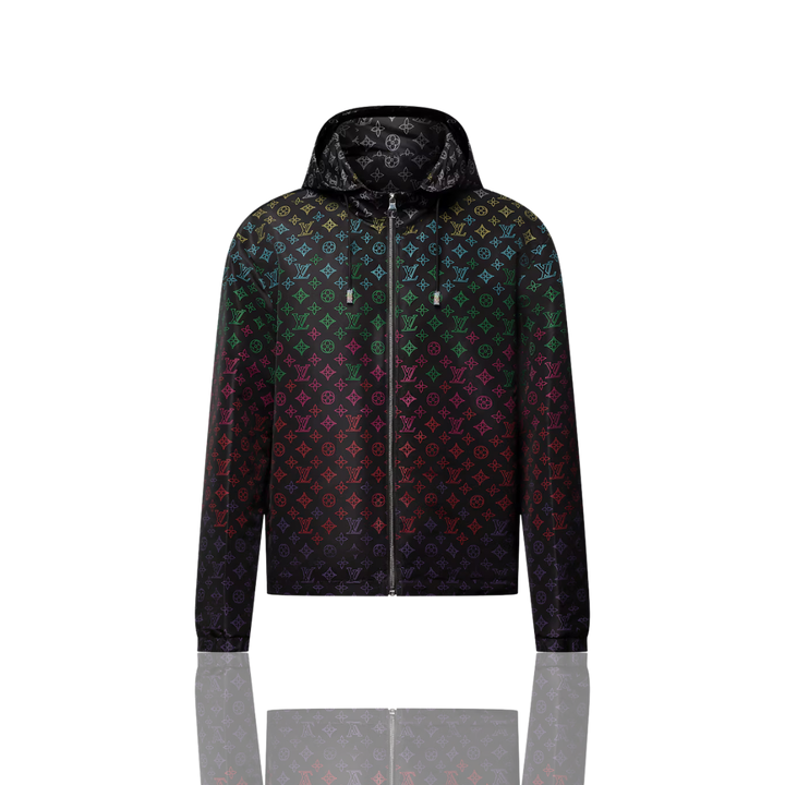LV Monogram Flowers Gradient Printed Windbreaker