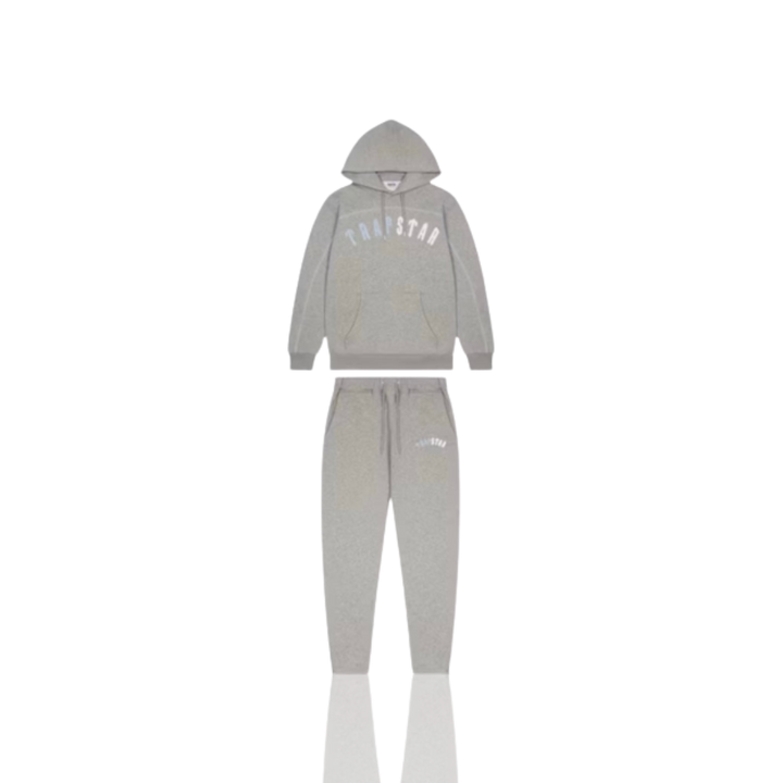Trapstar GREY ICE BLUE EDITION IRONGATE ARCH CHENILLE HOODED TRACKSUIT