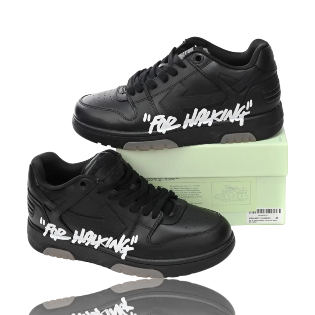 Off-White Out Of Office Low Top 'For Walking' Black White