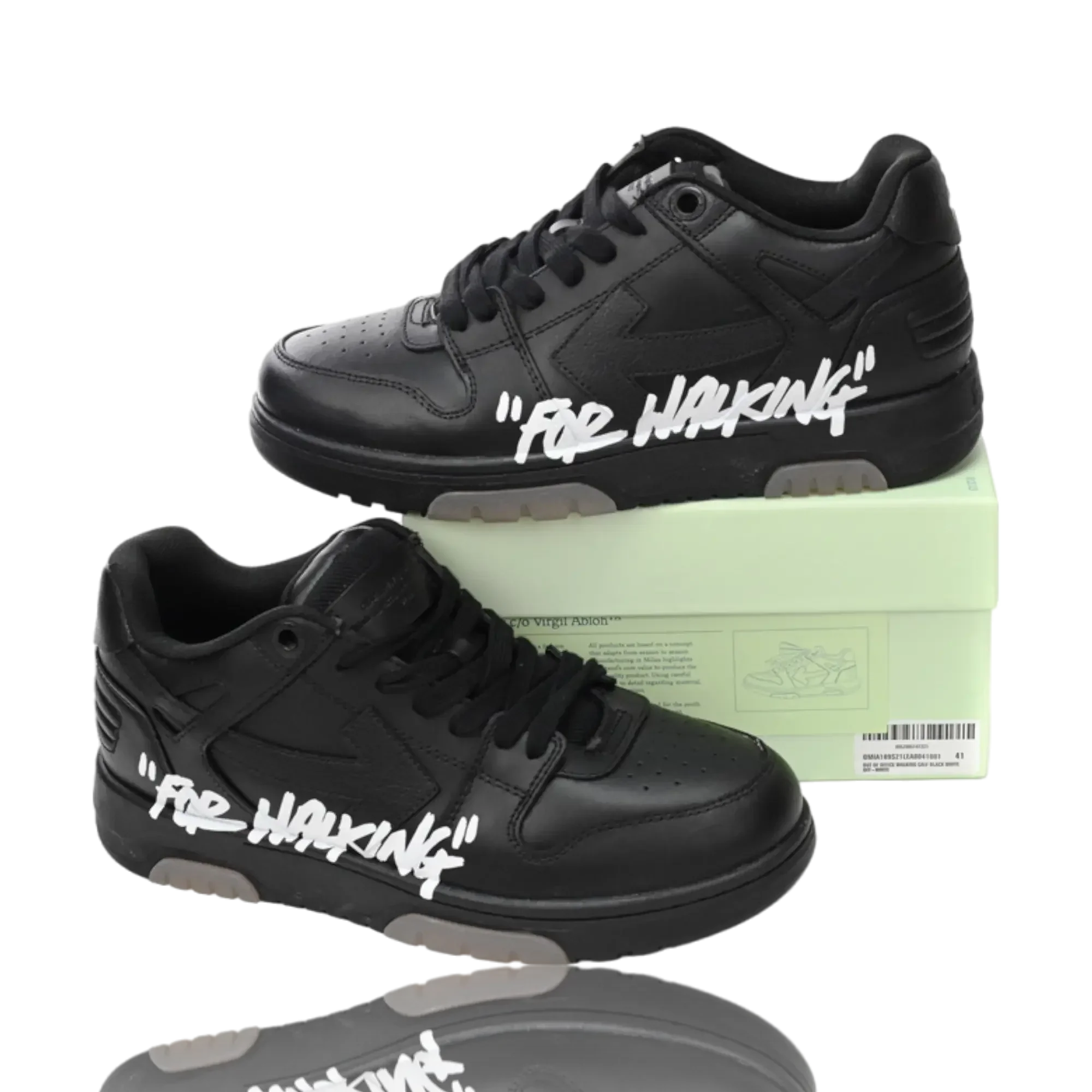 Off-White Out Of Office Low Top 'For Walking' Black White