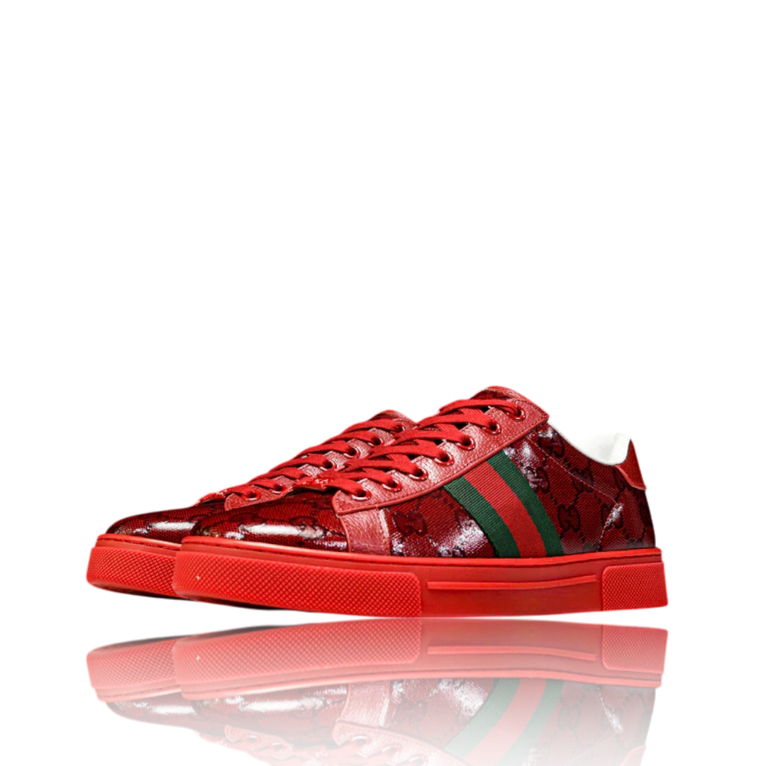 Guссi Ace Web 'Red Monogram'