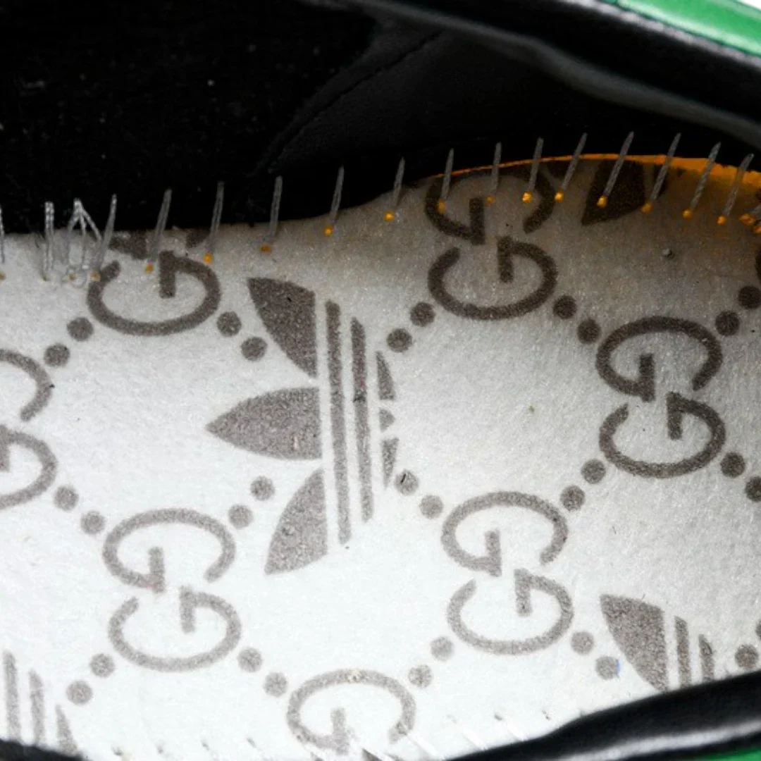 Guссi x Gazelle 'Yellow Velvet Green'