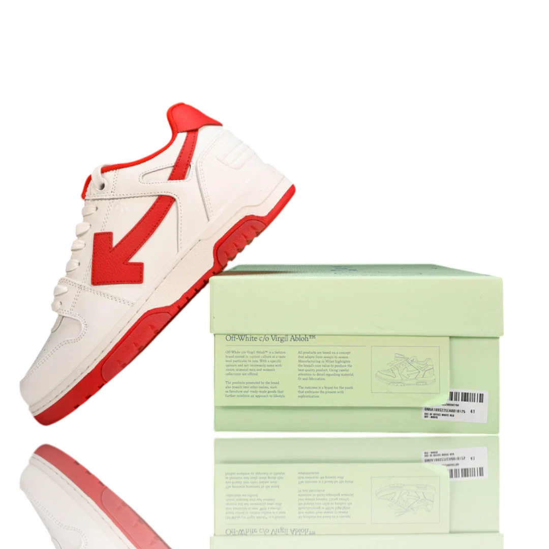 Off-White Out Of Office Low Top 'Red White'