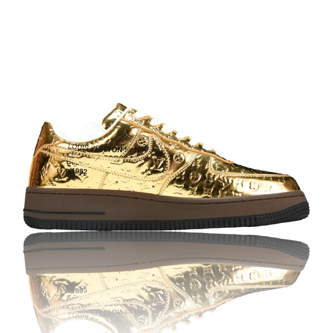 Louis Vuittоп x AF1 By Virgil Abloh 'Metallic Gold'