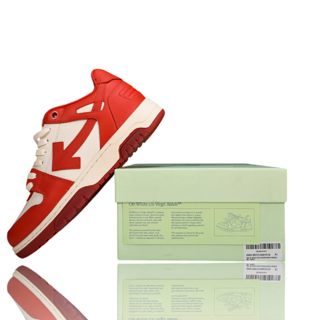 Off-White Out Of Office Low Top 'White Red'