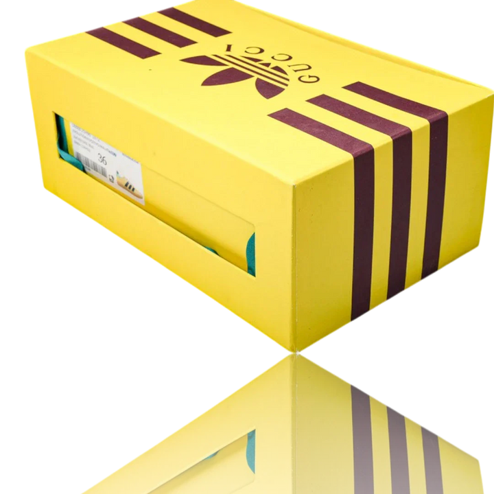 Guссi x Gazelle 'Yellow Velvet Green'
