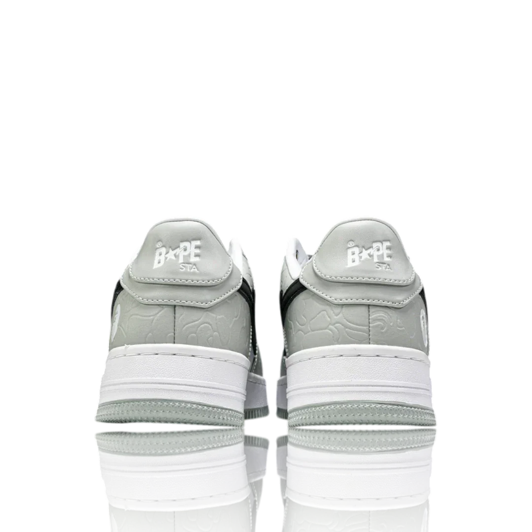 A Bathing Ape Bapesta 'White Grey'