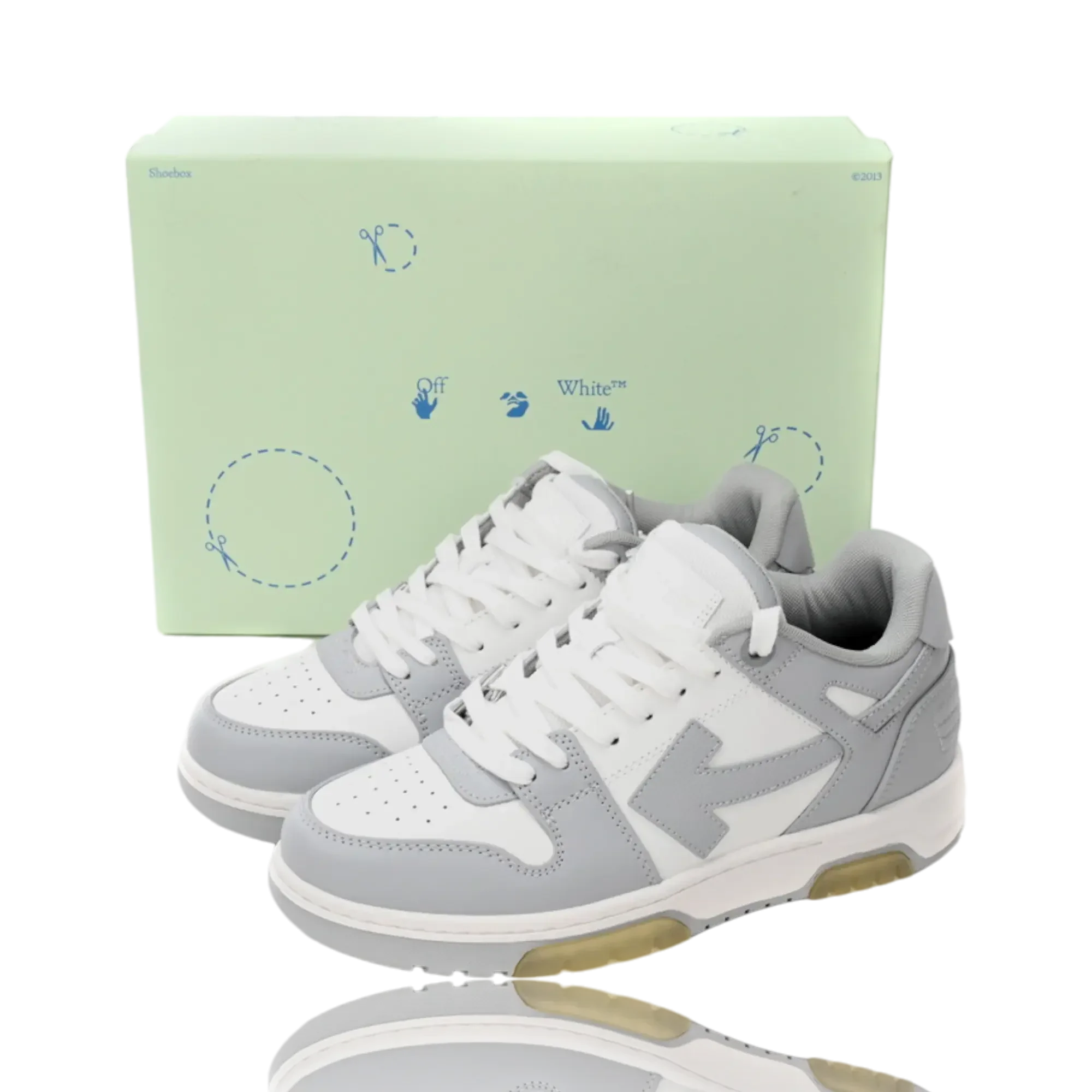 Off-White Out Of Office Low Top 'Grey White'
