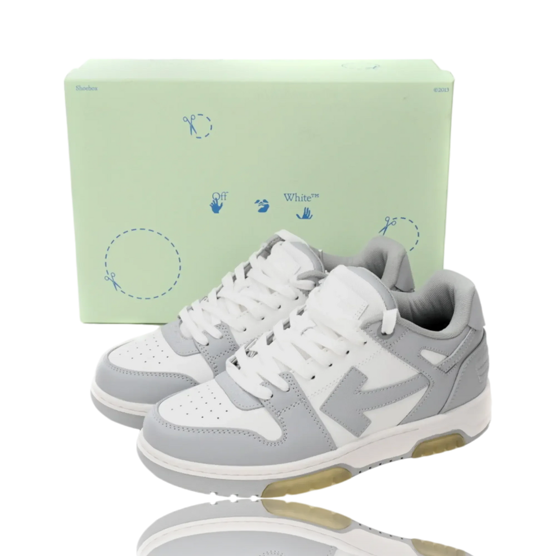 Off-White Out Of Office Low Top 'Grey White'