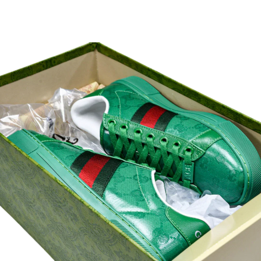 Guссi Ace Web 'Green Monogram'