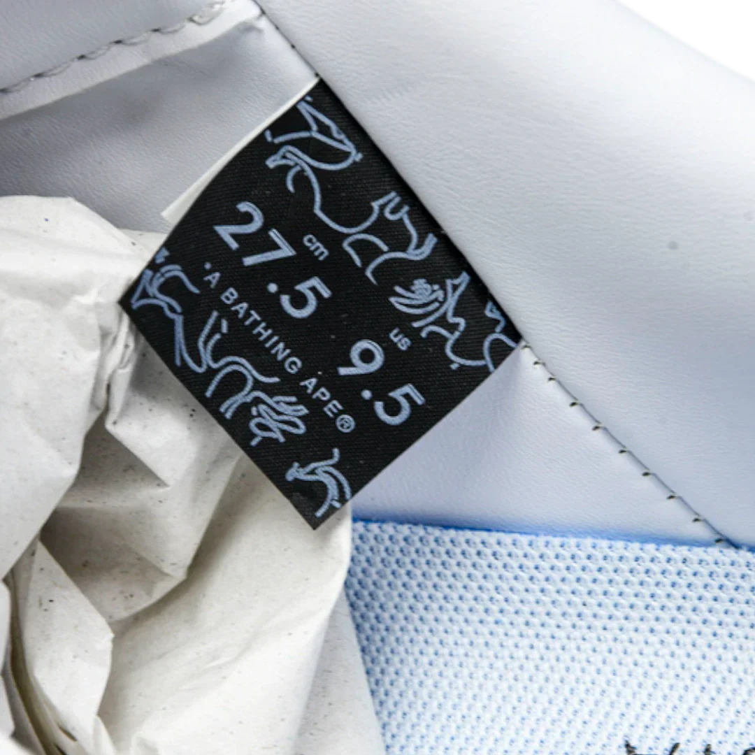 A Bathing Ape Bapesta 'White Grey'