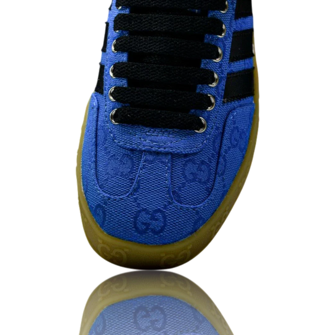 Guссi x Gazelle 'Blue GG Monogram'