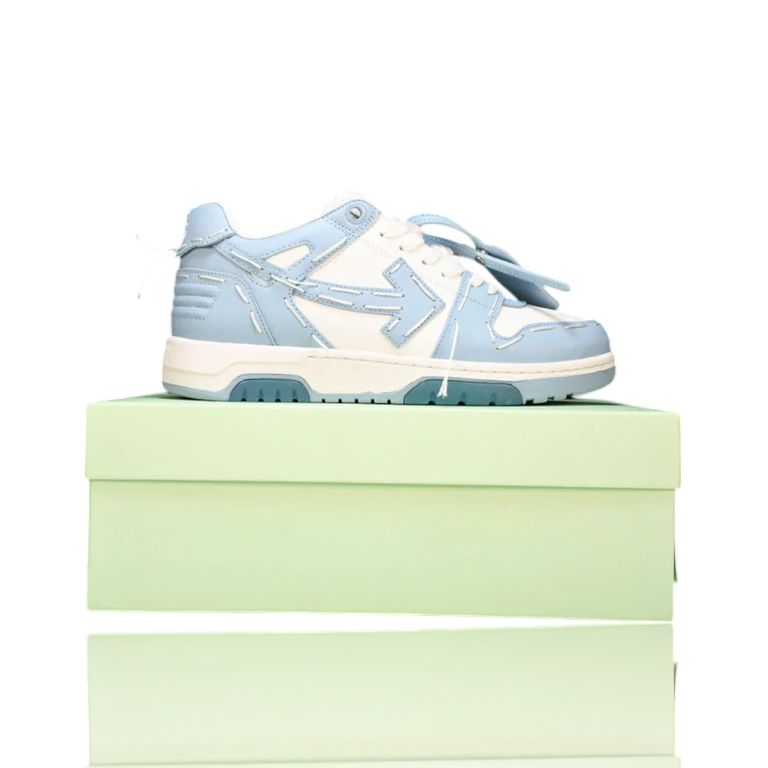 Off-White Out Of Office Low Top - Sartorial Stitch 'White Light Blue'