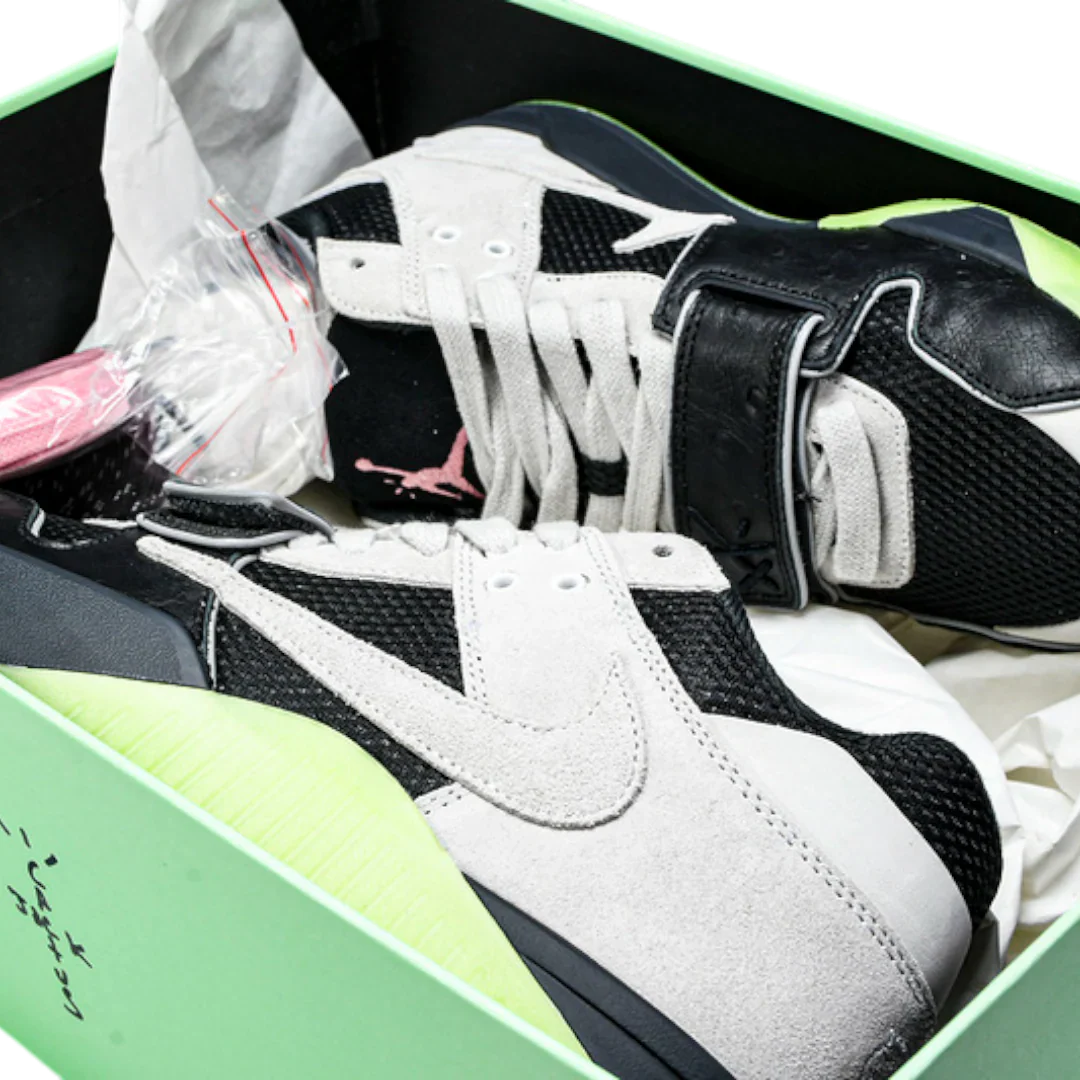 Travis Scott x Chase B Jumpmn Jack TR 'Black Night Silver'