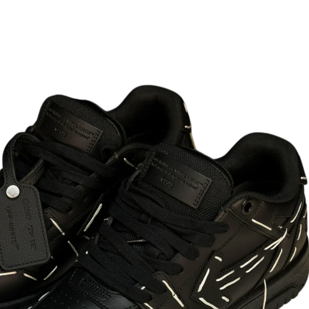 Off-White Out Of Office Low Top - Sartorial Stitch 'Black'