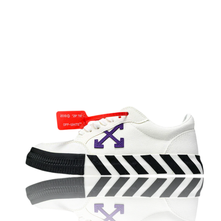 Off-White Vulc Low 'White Purple Arrow'