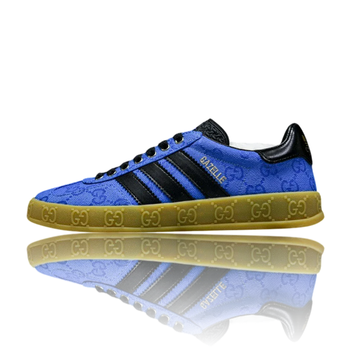 Guссi x Gazelle 'Blue GG Monogram'