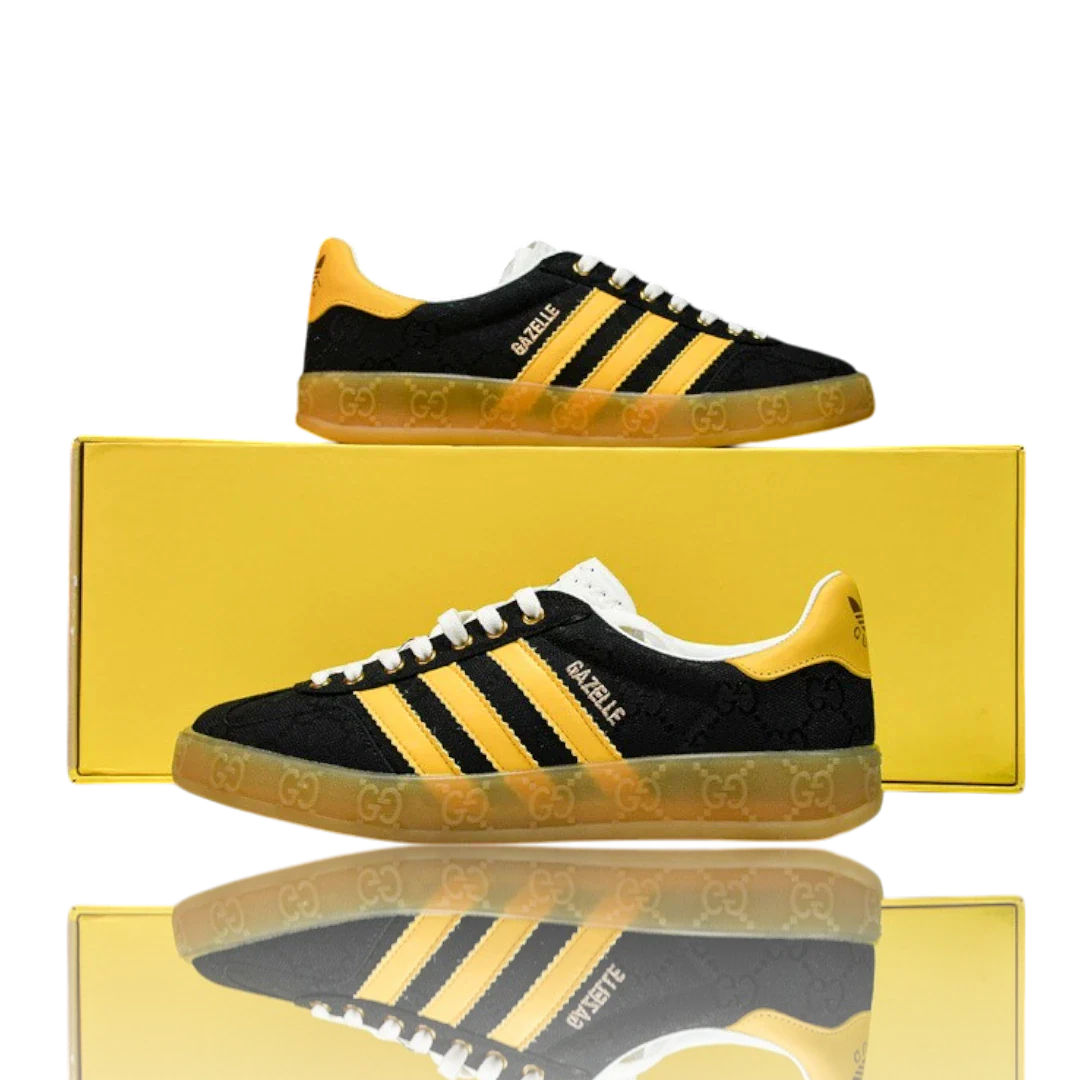 Guссi x Gazelle 'Black GG Monogram'