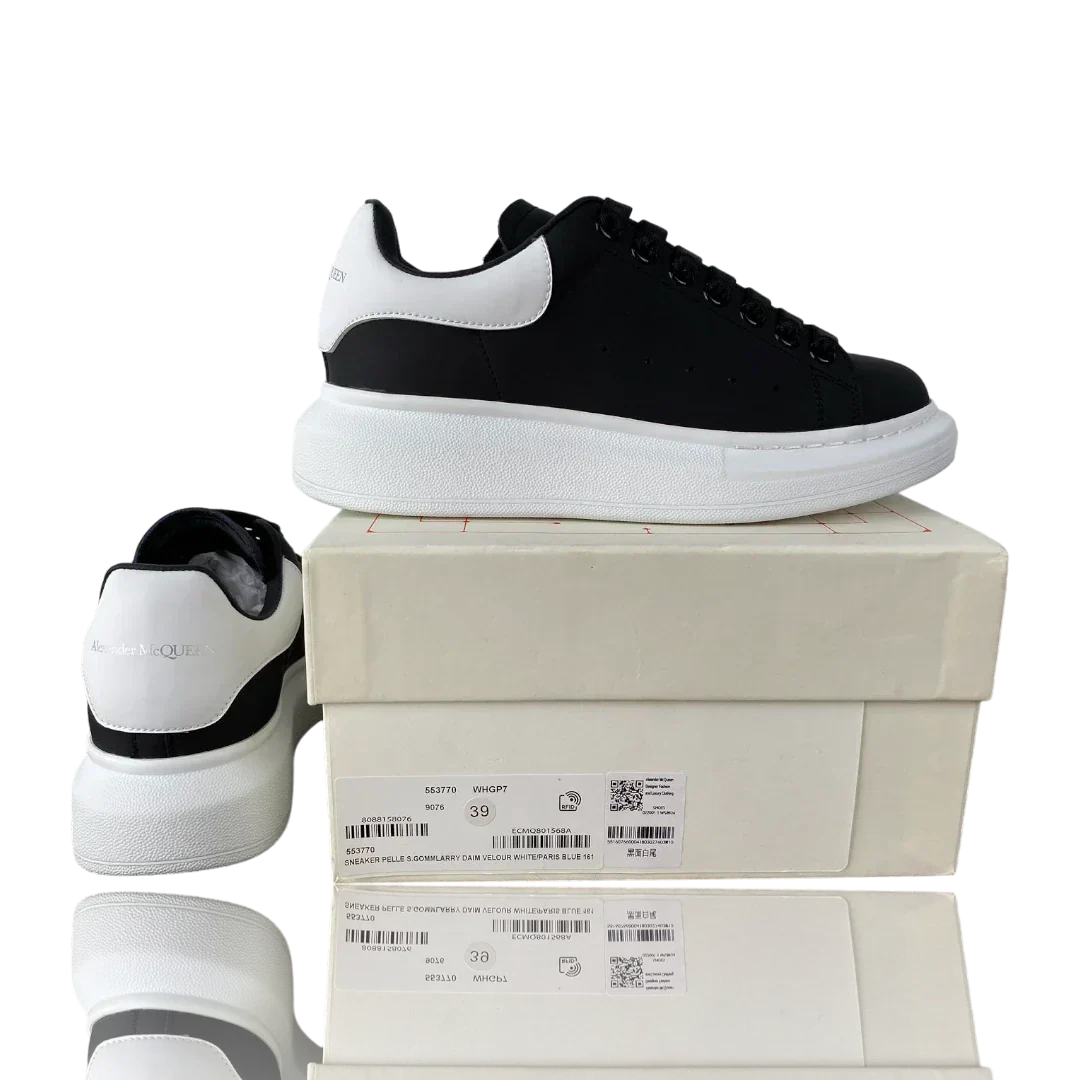 McQueen Oversized Sneaker 'Black White White'