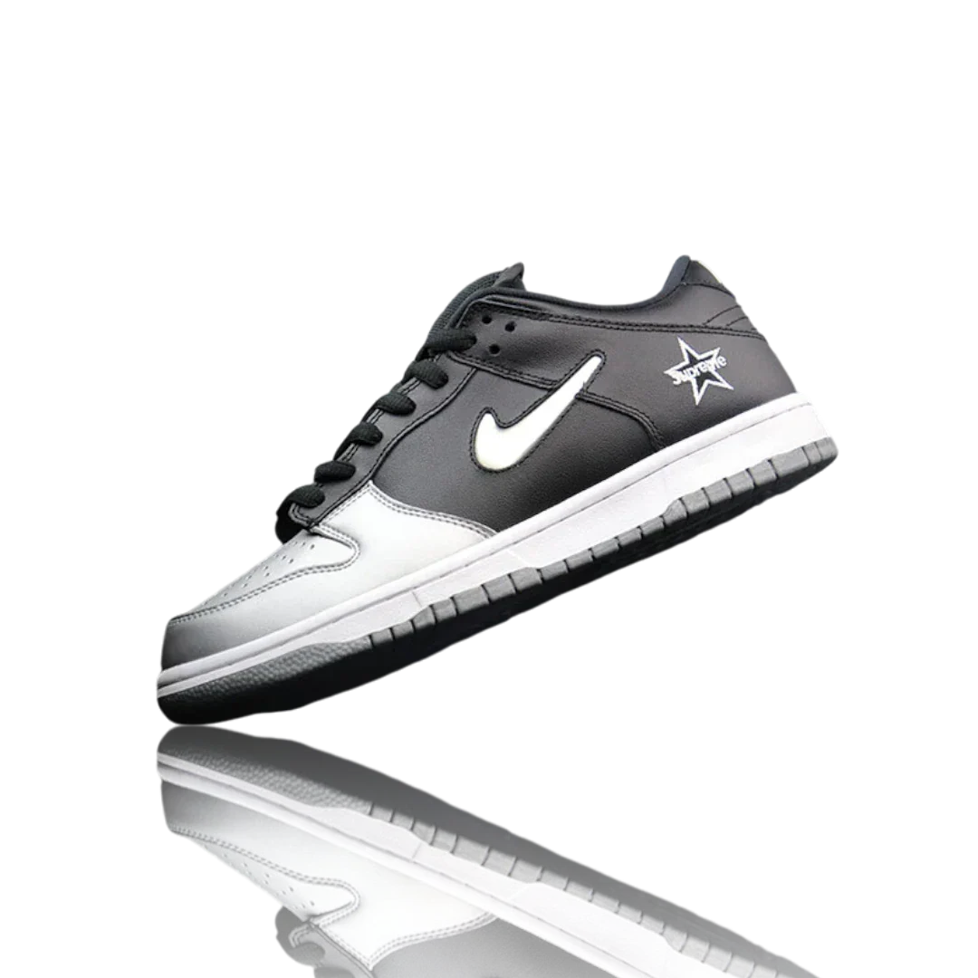 Supreme x SB Dnk Low 'Jewel Swoosh Silver'
