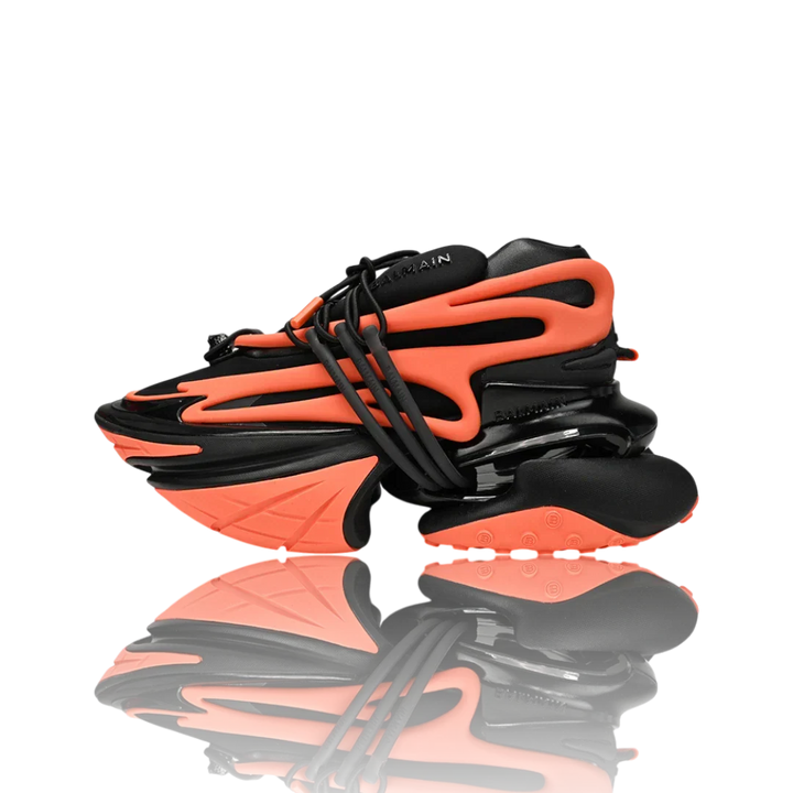 Balmain Unicorn low-top 'Orange Black'