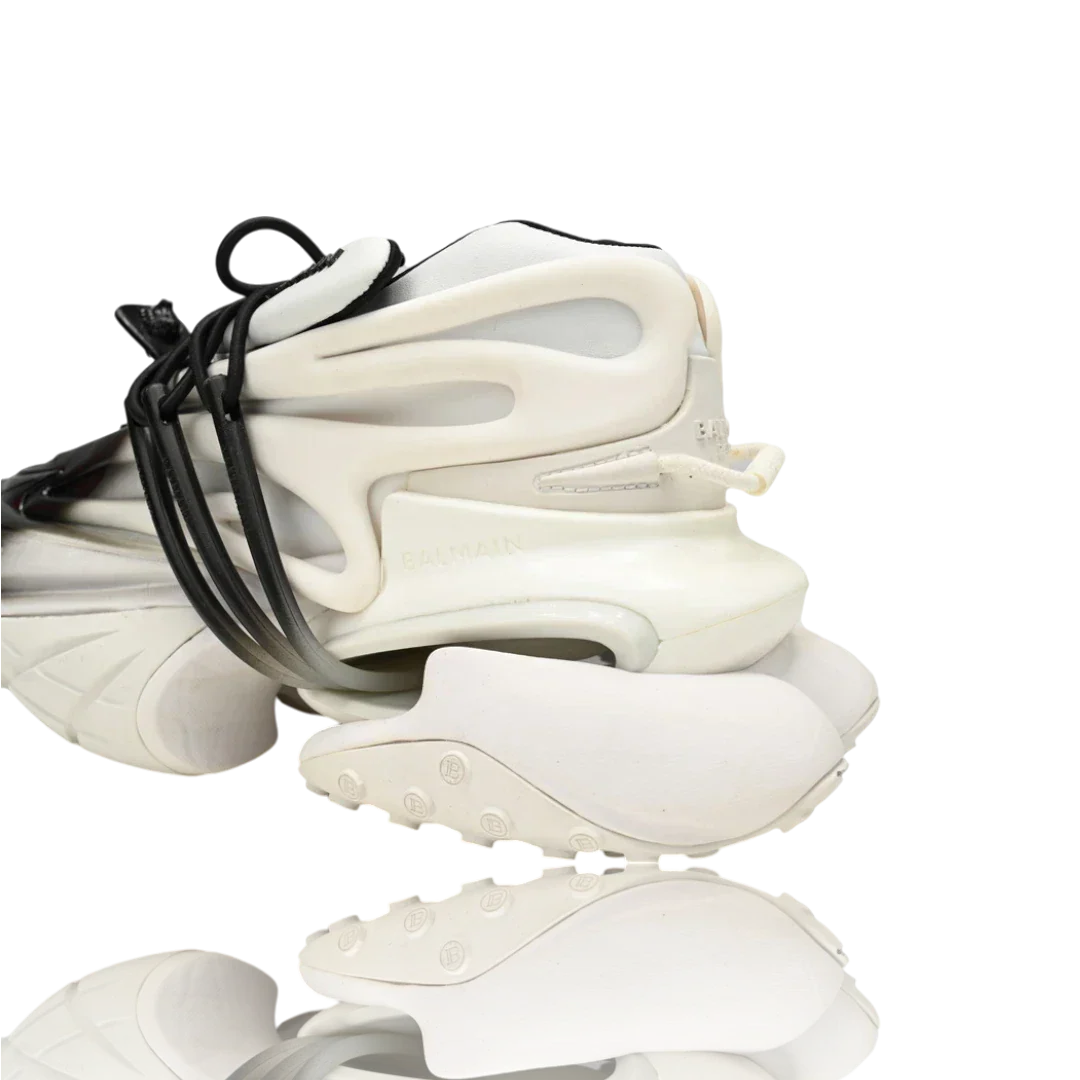 Balmain Unicorn low-top 'Gradient White Black'