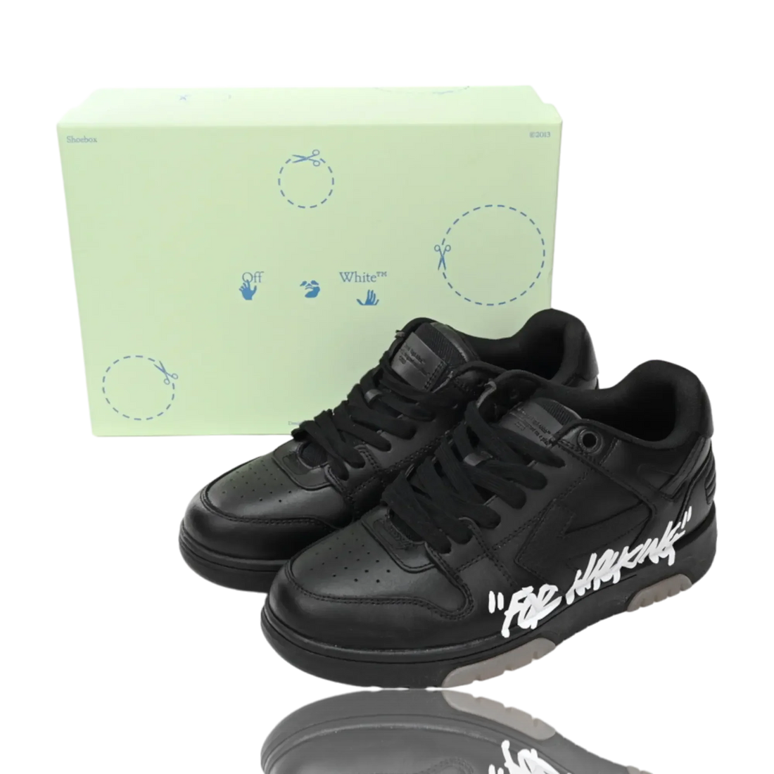 Off-White Out Of Office Low Top 'For Walking' Black White