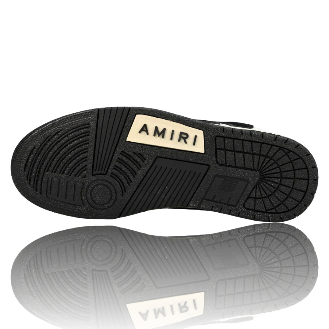 Amiri Skel Top Low 'White Black White'
