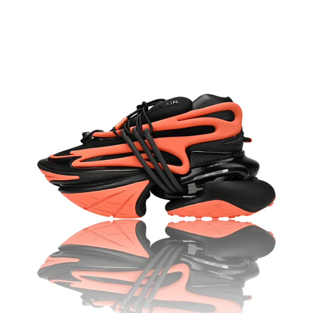 Balmain Unicorn low-top 'Orange Black'