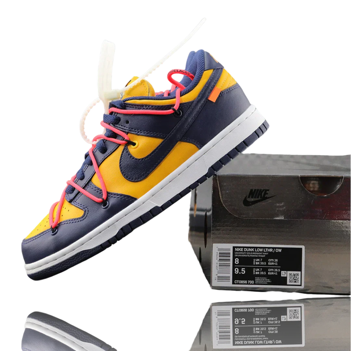 Off-White x SB Dnk Low 'University Gold'
