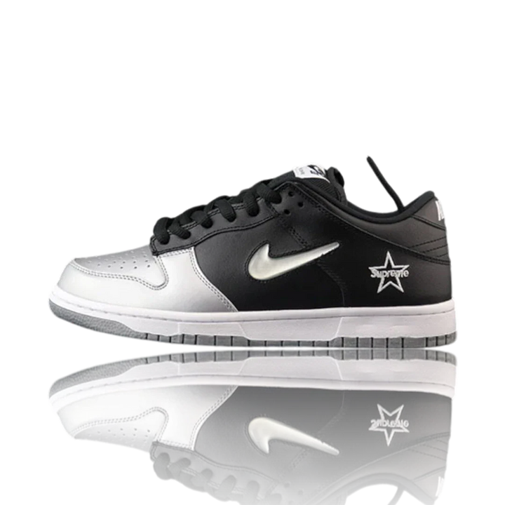 Supreme x SB Dnk Low 'Jewel Swoosh Silver'