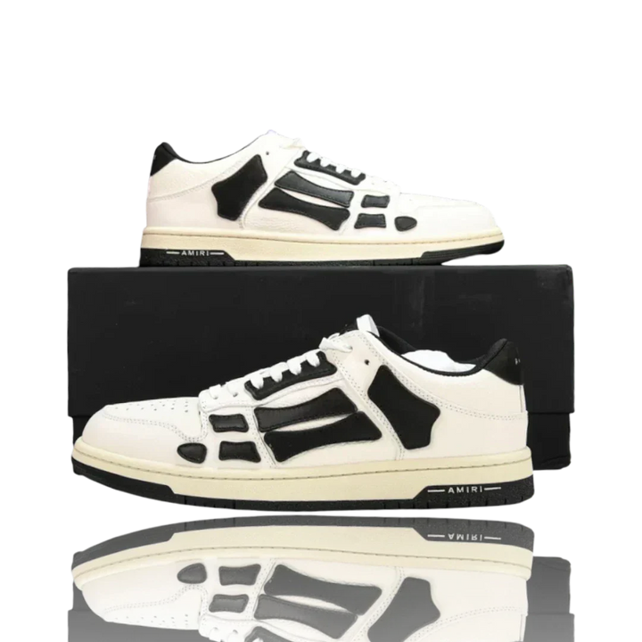 Amiri Skel Top Low 'White Black White'
